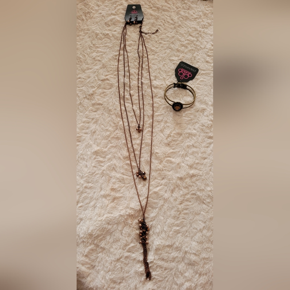 Paparazzi Necklace, Earrings & Bracelet - NWT